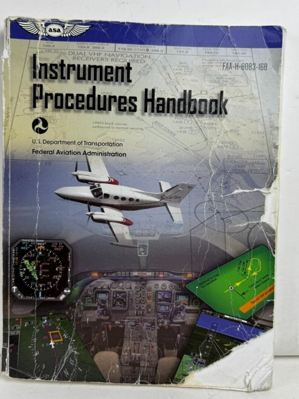 FAA Instrument Procedures Handbook FAA-H-8083-16B ASA Aviation Book Damage Cover